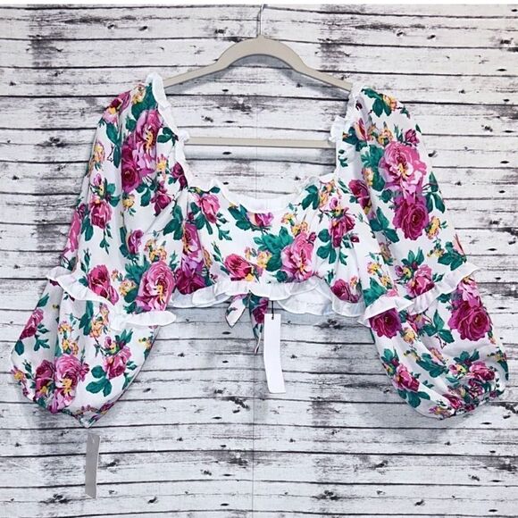 For Love & Lemons Imogen Crop Top - Picture 2 of 11